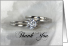 Thank You Note Wedding Rings card
