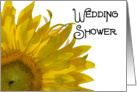 Wedding Shower Invitation Yellow Sunflower card