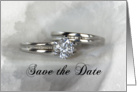 Save the Date Wedding Rings card