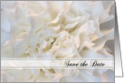 Wedding Save the Date Announcement White Floral card