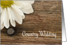 Daisy Country Wedding Save the Date Announcement card
