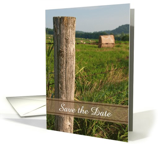 Wedding Save the Date Announcement, Green Pastures,... (1008465)