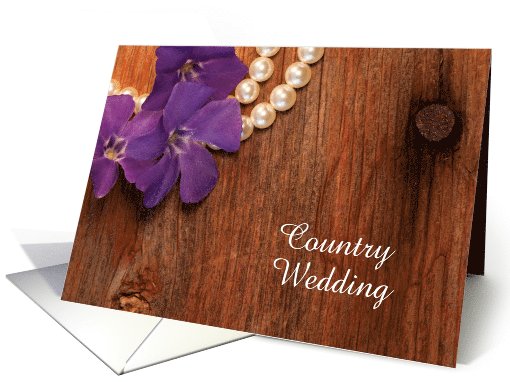 Wedding Save the Date, Periwinkle and Pearls, Custom Personalize card