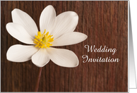 Wedding Invitation,Country Wildflower and Barn Wood,Custom Personalize card