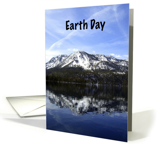 Earth Day - Nature - Mountain Reflections card (130691)