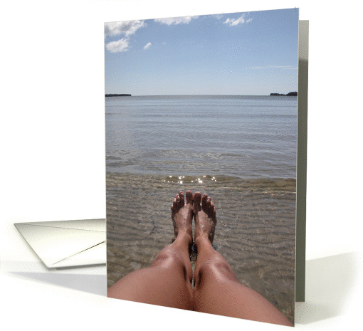 Summer - Relaxing on the Beach card (132648)