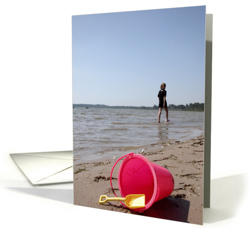 Happy Summer - Bucket on the Beach card (132656)