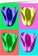 Happy Birthday - Getting Older - Pop Art Tulips card