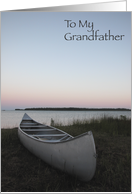 Thinking of You Grandfather - Canoe on the Beach card