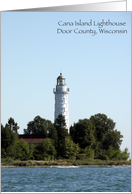 Cana Island Lighthouse - Door County, Wisconsin card
