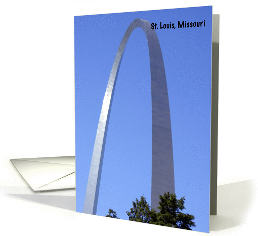 St. Louis, Missouri - Arch card (148578)