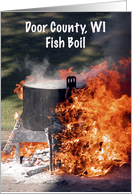 Door County, Wisconsin - Fish Boil card