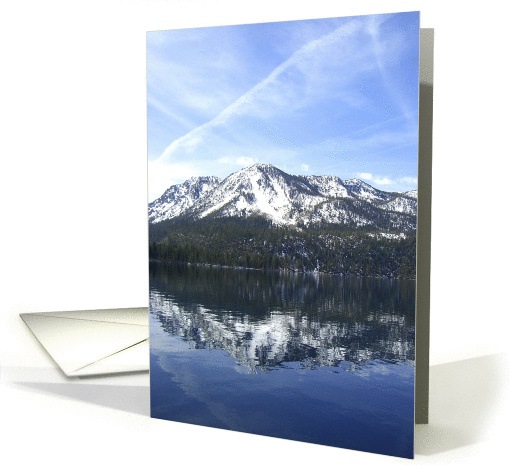 Blank Note Card - Mountain Reflections card (165720)