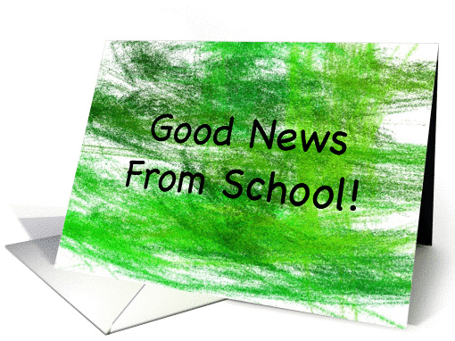 Teacher Note Card - Good News From School card (166985)