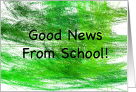 Teacher Note Card - Good News From School card