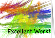 Teacher Note Card - Excellent Work card