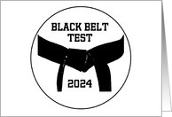 Martial Arts Black Belt Promotion Test Invitation Personalize Custom card