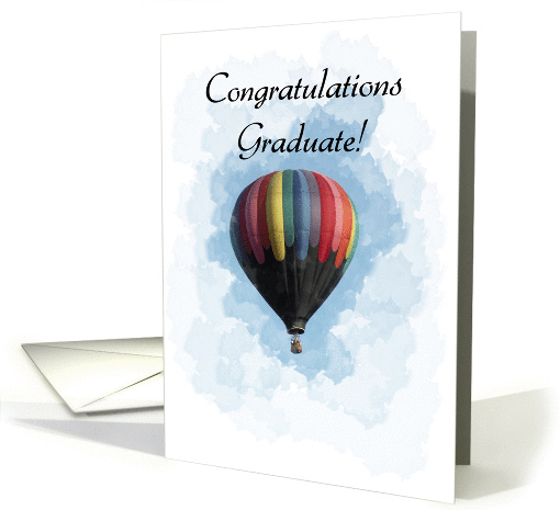 Congratulations - Graduation - Hot Air Balloon card (187868)