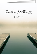 In the Stillness Peace Calm Misty Lake