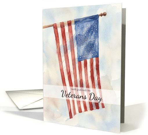 With Gratitude on Veterans Day card (1993774)