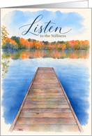 Listen to the Stillness Lake Water and Dock