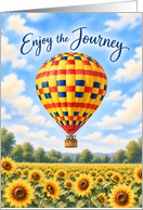 Enjoy the Journey Hot Air Balloon card