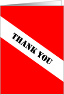 Scuba Dive Flag - Thank You card