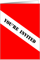 Scuba Dive Flag - You’re Invited card