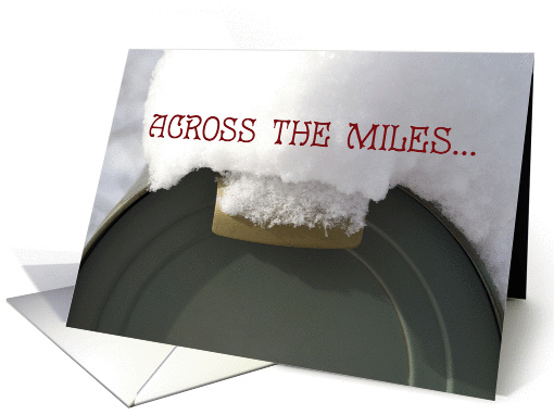 Christmas Across the Miles - Snow Covered Mailbox card (259283)