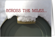 Christmas Across the Miles - Snow Covered Mailbox card