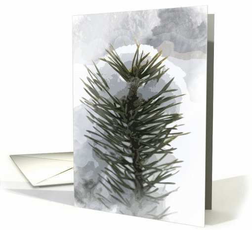 Snowy Pines - Blank Note card (261769)