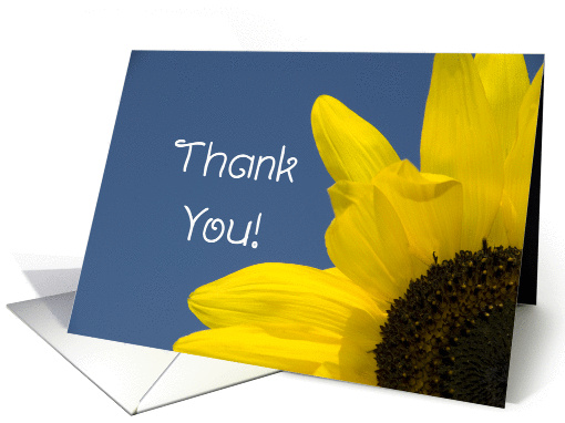 Thank You - Yellow Sunflower card (265996)