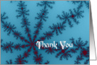 Thank You - Snowflake Fractal card