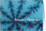 Season’s Greetings - Snowflake Fractal card