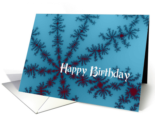 December Christmas Birthday - Snowflake Fractal card (267180)