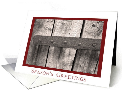 Season's Greetings - Rustic Country Christmas card (269349)
