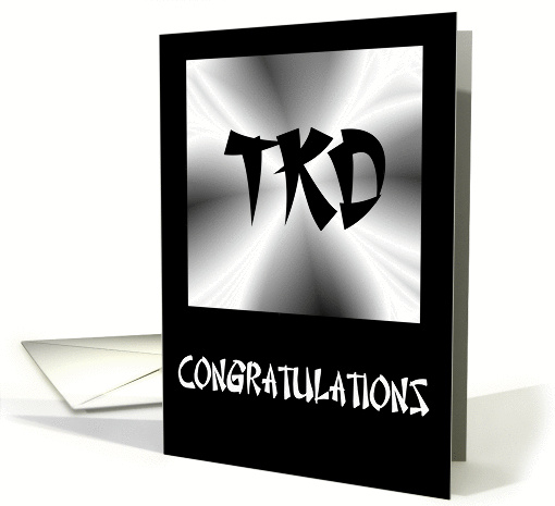 Congratulations - Taekwondo card (283695)