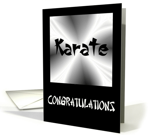 Congratulations - Karate card (283703)