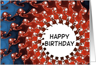 Happy Birthday - Fractal Art card