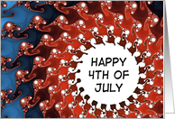 Happy 4th of July - Fractal Art card