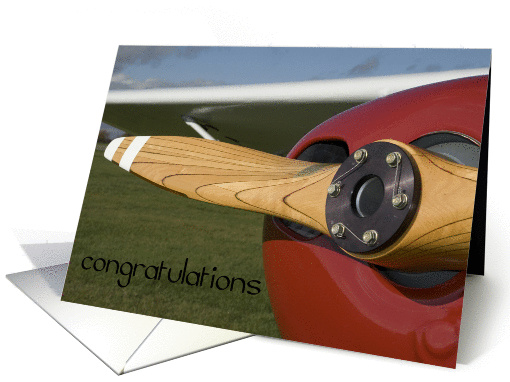 Congratulations on Earning your Pilot's License card (323476)