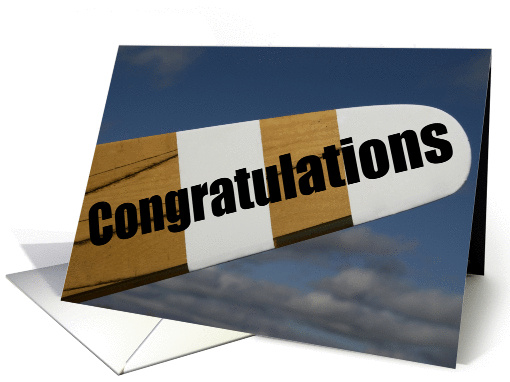 Congratulations on Earning your Pilot's License card (323482)