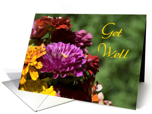 Get Well - Flower Bouquet card (323935)