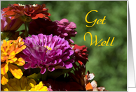 Get Well - Flower Bouquet card