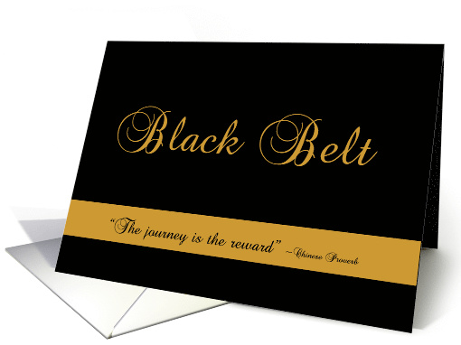 Congratulations on Earning Your Black Belt card (338609)