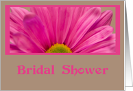 Bridal Shower Invitation - Pink Daisy Flower card