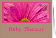 Baby Shower Invitation - Pink Daisy Flower card