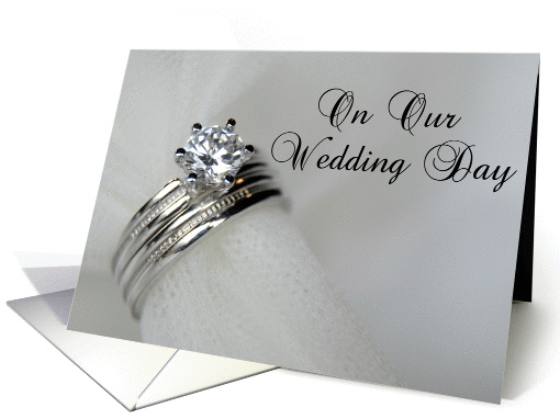 On Our Wedding Day - Wedding Rings card (414892)