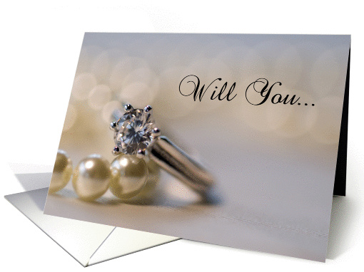 Will You Marry Me - Diamond and Pearls card (419987)