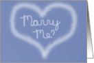 Marry Me Skywriting card